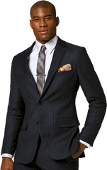 Man In Business Suit - Black Man In Suit Png