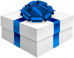 Blue Gift Bow Free Download PNG HQ