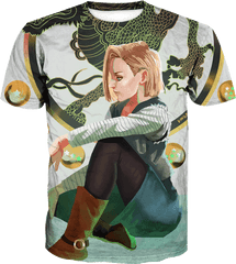 Dragon Ball Android 18 Anime Hoodie - Anime Clothing And Hoodies Girl Png