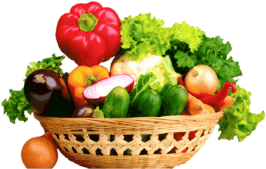 Fruits Transparent Png Images - Vegetable With Basket Png