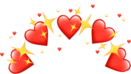 Download Corazon Rojo Red Corazones Emoji Corona - Heart Png