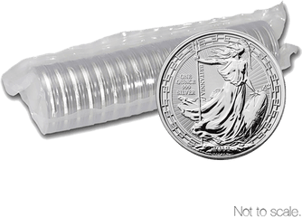 2019 Uk Britannia Oriental Border 1oz Silver Coin - Full Roll Of 20 Coins Silver Britania 9999 Png