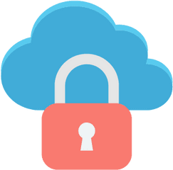 Free Cloud Privacy Icloud Color Vector Png Icon