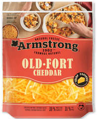 Aged Cheddar Shredded Cheese - Armstrong Shredded Cheese Png