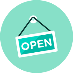 Open Sign Market Store Free Icon Of - Sign Png