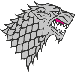 House Stark Logo Vector - Game Of Thrones Stark Wolf Png