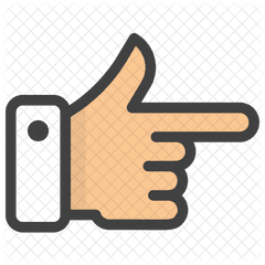 Finger Pointer Emoji Icon Of Colored - Finger Pointer Png Icon