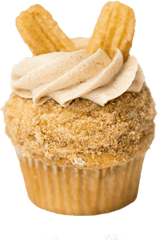 Churro Cupcake - Cupcake Churros Png
