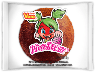 Download Dulces Vero Pica Fresa Strawberry Chili Gummies - Pica Fresa Png