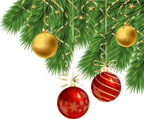 Library Of Christmas Corner Borders Clipart Free Png - Transparent Background Christmas Decorations Png