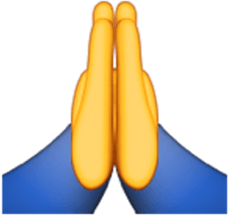 Praying Hands Emojipedia Prayer High - Prayer High Five Emoji Png