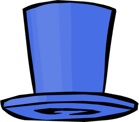 Dark Blue Top Hat - Transparent Blue Top Hat Png