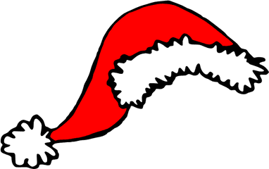 Beard Clipart Transparent Background - Santa Hat Clipart Free Png