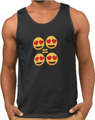 Love Is - Emoji Style Menu0027s Tank Top Ll05tt Sleeveless Shirt Png