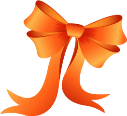 Orange Ribbon Png Image Background - Ribbon Orange