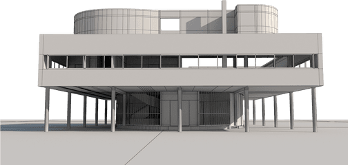 Download Free Building Elevation Villa - Le Corbusier Building Png