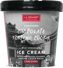 Chocolate Fortune Cookie - La Creamery Fortune Cookie Ice Cream Png