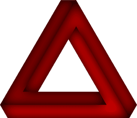 Penrose Triangle The Impossible - Free Vector Graphic On Pixabay Pen Rose Red Triangle Transparent Png