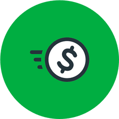 Green Dot Mobile Payments - Paycheck Green Png