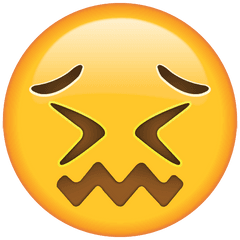 Confounded Face Emoji Free Icon - Free PNG