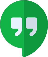 Hangouts Vector Svg Icon - Goggle Hagouts Media Icon Png