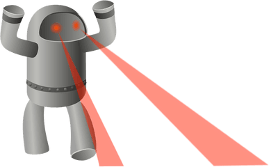 Lazer Eyes Png 4 Image - Robot With Laser Eyes