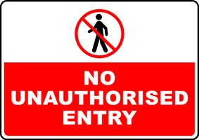 Unauthorized Sign Picture Download Free Image - Free PNG