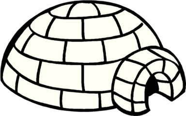 Igloo Clipart 5 - Igloo Clipart Black And White Png