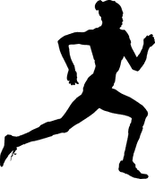 Running Athlete Female Free Clipart HD - Free PNG