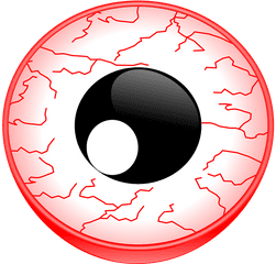 Png Eye Red Vein Core Lode Blood - Bloodshot Eye Clipart