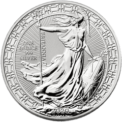 2020 1 Oz Great Britain Britannia Oriental Border 999 Silver Coin Bu - Britannia Silver Coin Png