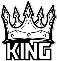 Mq White Black King Crown - King Crown Png