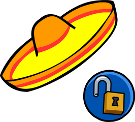 Free Sombrero Transparent Png Download - Club Penguin Sombrero