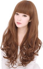 Wig Female Long Curly Hair Large Wave Network Red - Lace Wig Png