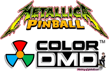 Metallica Colordmd - Metallica Pinball Logo Clipart Full Clip Art Png