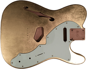 Metallic Glossy Venus Body - Transparent Gold Finish Guitar Png