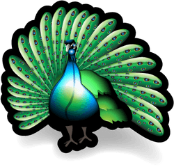 Peacock Icon - Peafowl Png