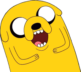 Download - Jake Adventure Time Laughing Png