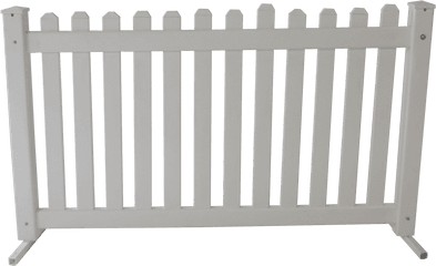 Download White Resin Picket Fence - Picket Fence Png