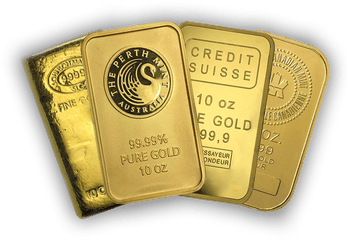 Gold Bullion Or A Ingot - Gold Png