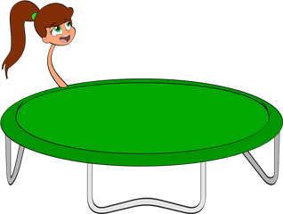 Transparent Jumping - Jumping On Trampoline Clipart Transparent Png