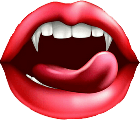 Lips Tongue Fangs - 4 Pics 1 Word 1301 Png