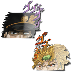 Menacing Peekers - Jojo Bizarre Adventure Peeker Sticker Png