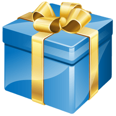 Download Blue Birthday Gift Png - Birthday Present Png