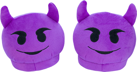 Download Purple Devil Emoji Png - Transparent Png Png