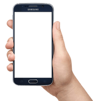 Smartphone Holding Hand PNG File HD