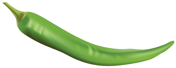Green Pepper Free Png Clip Art Image - Transparent Green Chilli Png