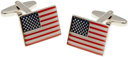 Elizabeth Parker American Flag Cufflinks - Flag Of The United States Png