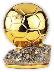 Football Clipart Award Transparent Free For - Ballon D Or Trophy Png