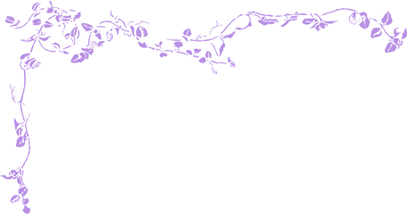 Download Vine Clipart Purple - Purple Vines Clipart Full Transparent Purple Flower Border Png